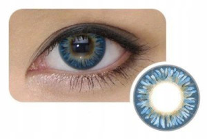 Kolorowe soczewki kontaktowe COOL LOOK Blue 2szt zmieniające kolor
