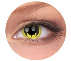 Soczewki kolorowe kontaktowe Crazy Lens Bat Crusader 2 szt. roczne