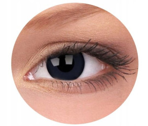 Soczewki kolorowe kontaktowe Crazy Lens BlackOut, 2 szt. zmieniające kolor
