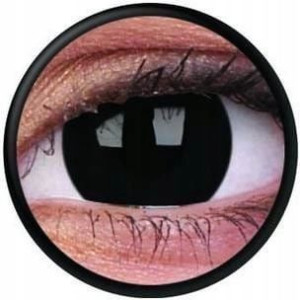 Soczewki kolorowe kontaktowe Crazy Lens Blind Black, 2 szt. roczne