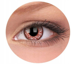 Soczewki kolorowe kontaktowe Crazy Lens Blood Shoot, 2 szt. roczne