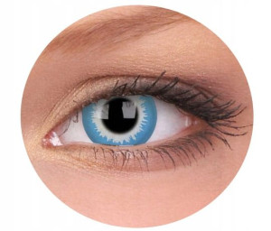 Soczewki kolorowe kontaktowe Crazy Lens Blue Elf, 2 szt. zmieniające kolor