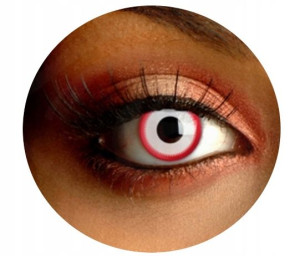 Soczewki kolorowe kontaktowe Crazy Lens Bulls Eye, 2 szt. zmieniające kolor
