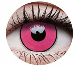 Soczewki kolorowe kontaktowe Crazy Lens Hot Pink, 2 szt. zmieniające kolor