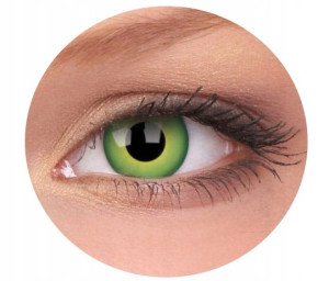 Soczewki kolorowe kontaktowe Crazy Lens Hulk Green, 2 szt.zmieniające kolor