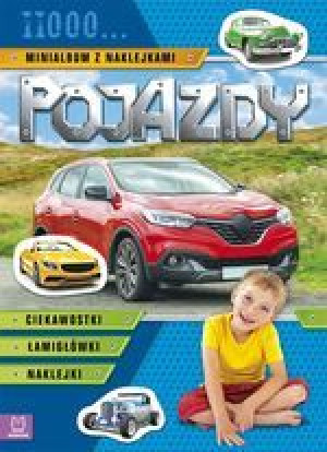 Książka Pojazdy. Iiooo... Minialbum z naklejkami (niebieskie)