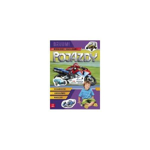 Książka Pojazdy. Bruum! Minialbum z naklejkami (fioletowe)