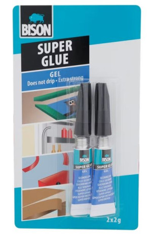 Klej błyskawiczny Super Glue Bison 2 x 2 g