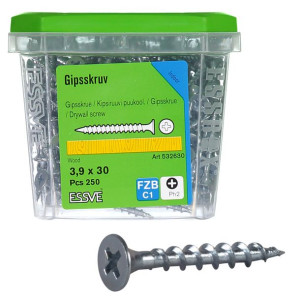 ESSVE Wkręt do Płyt GK 5,2x38 Ocynkowany 250szt
