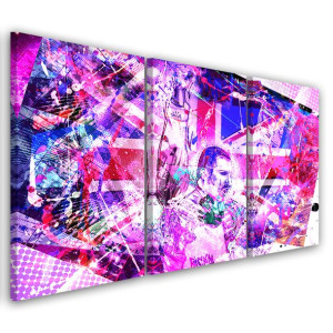 OBRAZ TRYPTYK Freddie Mercury Queen 90x60