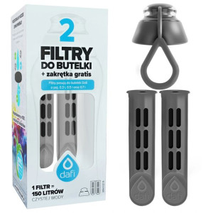 Filtry + Zakrętka Do Butelki Filtrującej Dafi 2szt