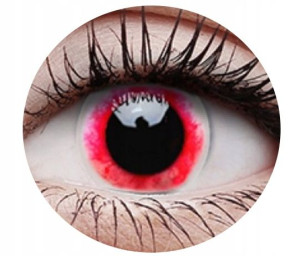 Soczewki kolorowe kontaktowe Crazy Lens Moon Diablo, 2 szt. roczne