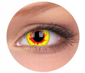 Soczewki kolorowe kontaktowe Crazy Lens Reigh Fire, 2 szt. roczne