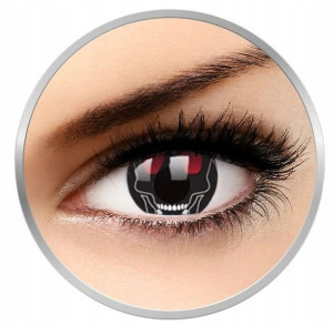 Soczewki kolorowe kontaktowe Crazy Lens Skull, 2 szt. zmieniające kolor