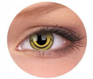 Soczewki kolorowe kontaktowe Crazy Lens Smiley, 2 szt. zmieniające kolor