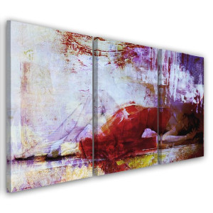 OBRAZ TRYPTYK Kobieta Pastele 120x60