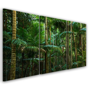 OBRAZ TRYPTYK Las Tropikalny Natura 120x80