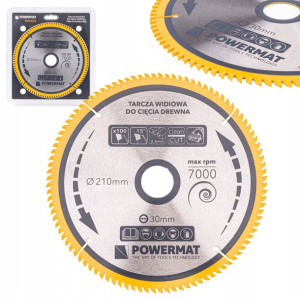 Tarcza Widiowa Do Drewna Piły Piłą 210 X 30mm 100z