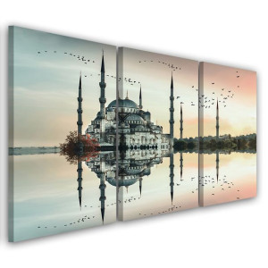 OBRAZ TRYPTYK Meczet 60x30