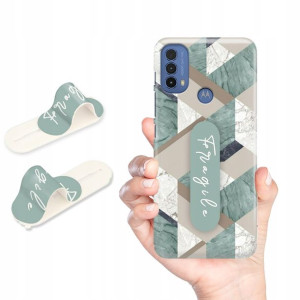 Etui + Uchwyt do MOTOROLA MOTO E20s Obudowa Wzory