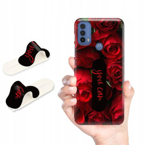 Etui + Uchwyt do MOTOROLA MOTO E40 Obudowa Wzory