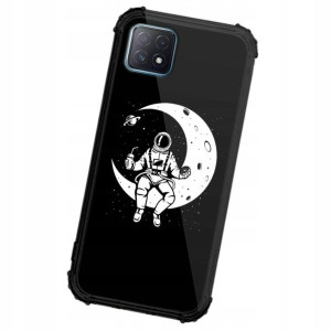 Etui ANTISHOCK do OPPO A72 5G KOSMOS Księżyc Wzory