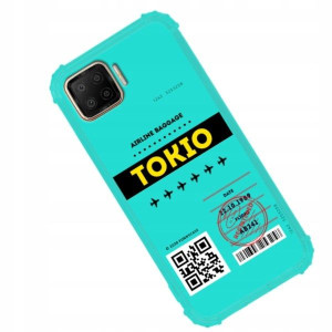Etui Antishock Do Oppo A73 Bilet Podróż Wzory