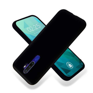 Etui Case Matowe Czarne + Szkło 9H do OPPO A9 2020