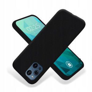 Etui Case Matowe Czarne+Szkło 9H do OPPO FIND X3