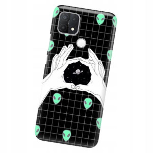Etui do OPPO A35 Obudowa Case KOSMOS Księżyc Wzory