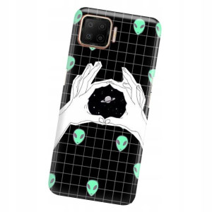 Etui do OPPO F17 Obudowa Case KOSMOS Księżyc Wzory