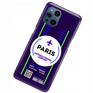 Etui Do Oppo Find X3 Pro Case Bilet Travel Wzory