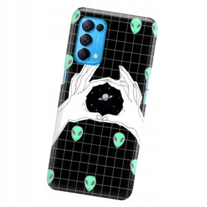 Etui do OPPO RENO 5K Obudowa KOSMOS Księżyc Wzory