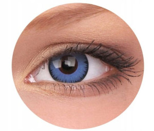 Soczewki kolorowe kontaktowe Crazy Lens Space Blue, 2 szt. roczny