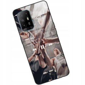 Etui Glass do OPPO A94 5G Muzyka Spotify Top Wzory
