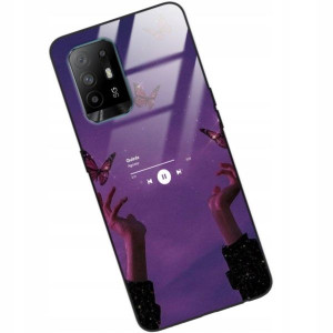Etui Glass do OPPO A95 5G Muzyka Spotify Top Wzory