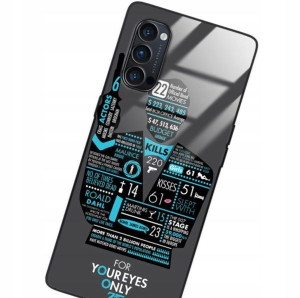 Etui Glass do OPPO RENO 4 PRO Bond 007 TOP Wzory