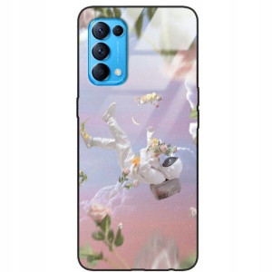 Etui Glass do OPPO RENO 5 Dla Fana Kosmosu Wzory