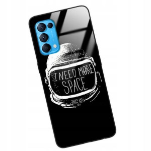 Etui GLASS do OPPO RENO 5 KOSMOS Księżyc Wzory