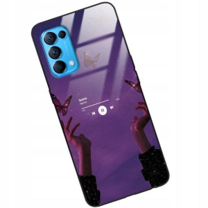 Etui Glass do OPPO RENO 5 Muzyka Spotify Top Wzory