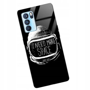 Etui GLASS do OPPO RENO 6 KOSMOS Księżyc Wzory