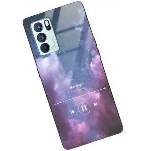 Etui Glass do OPPO RENO 6 PRO Muzyka Spotify Wzory