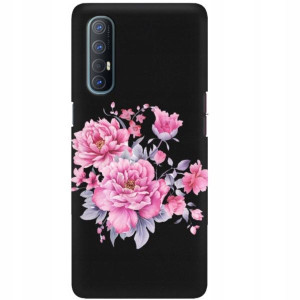 Etui Matowe Czarne Do Oppo Reno 3 Pro Case Wzory