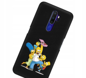 Etui Matowe do OPPO A11 Czarny Gry Filmy Wzory