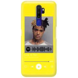 Etui Matowe do OPPO A11 ŻÓŁTY Spotify Modne Wzory