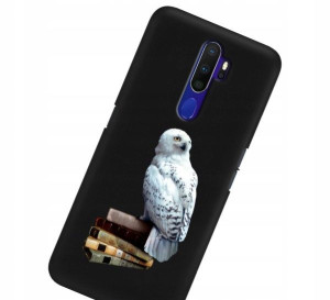 Etui Matowe do OPPO A11X Czarny Gry Filmy Wzory