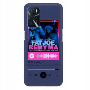Etui Matowe do OPPO A16 Granat Spotify TOP Wzory
