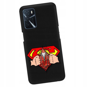 Etui Matowe do OPPO A16S Czarny Gry Filmy Wzory