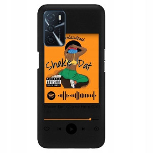 Etui Matowe do OPPO A16S Czarny Spotify TOP Wzory