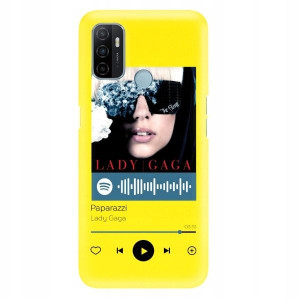 Etui Matowe do OPPO A53 2020 ŻÓŁTY Spotify Wzory